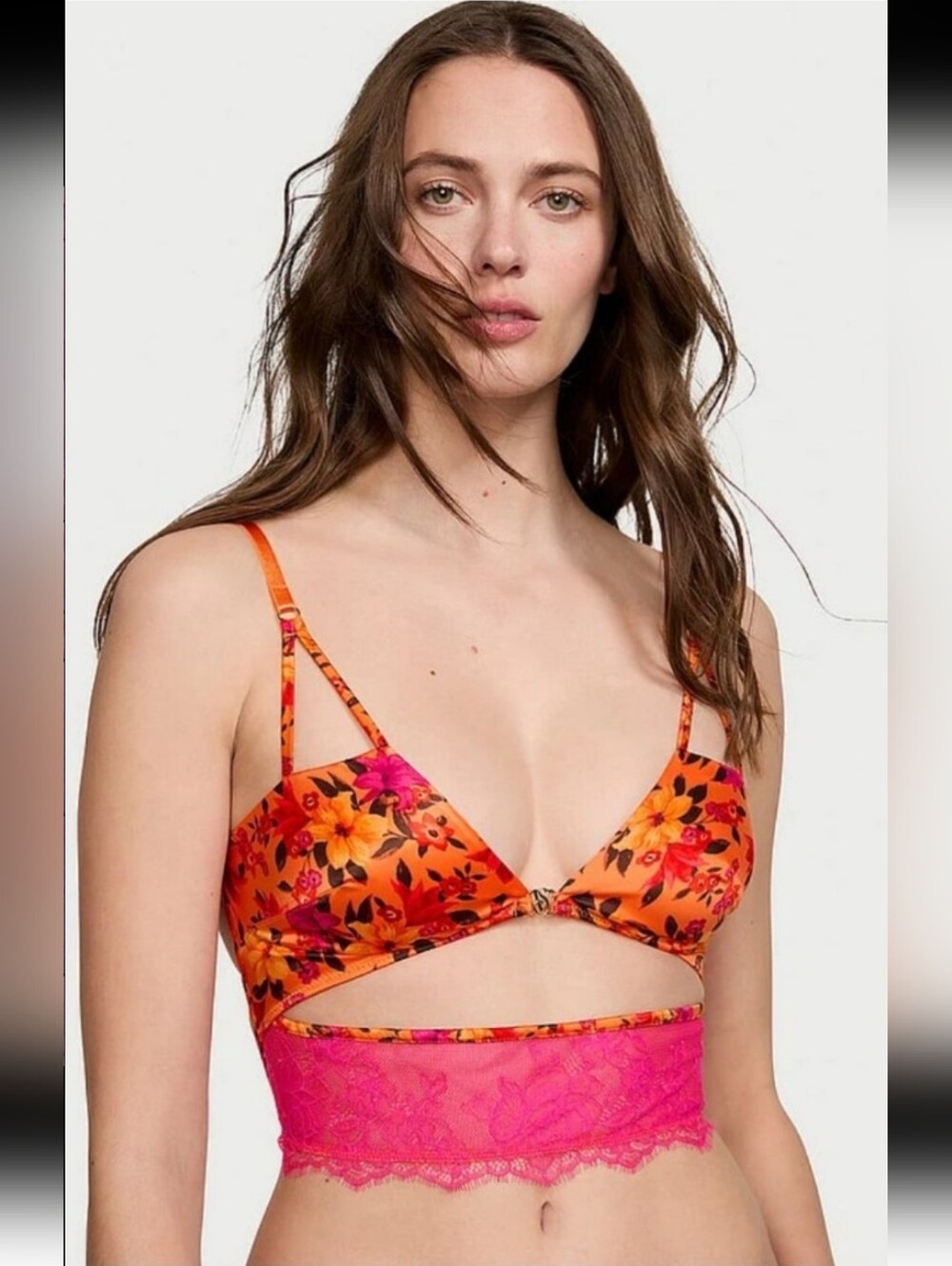 VS Floral Unlined Bra Top